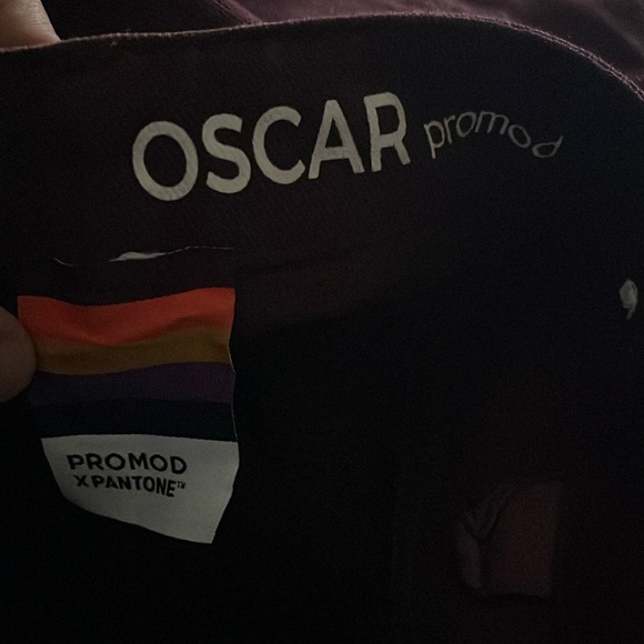 Promod x Pantone cosmic violet jeans Oscar 8 purple maroon burgundy - Picture 2 of 6